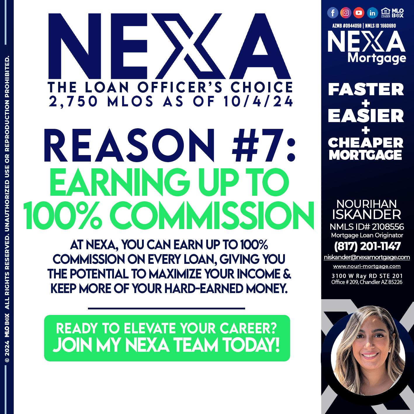 loan officer choice reason 7 - Nourihan Iskander -Mortgage Loan Originator