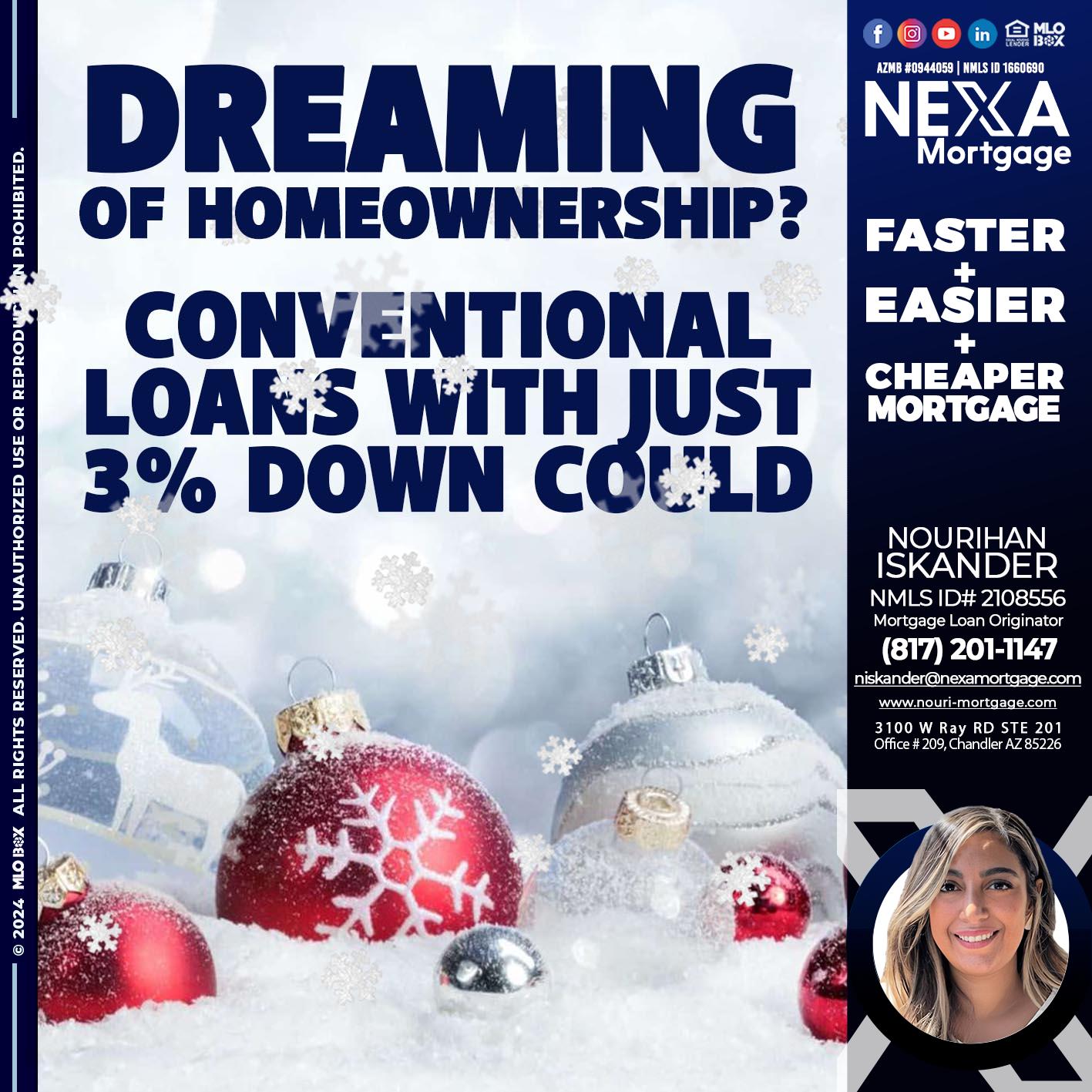 dreaming - Nourihan Iskander -Mortgage Loan Originator