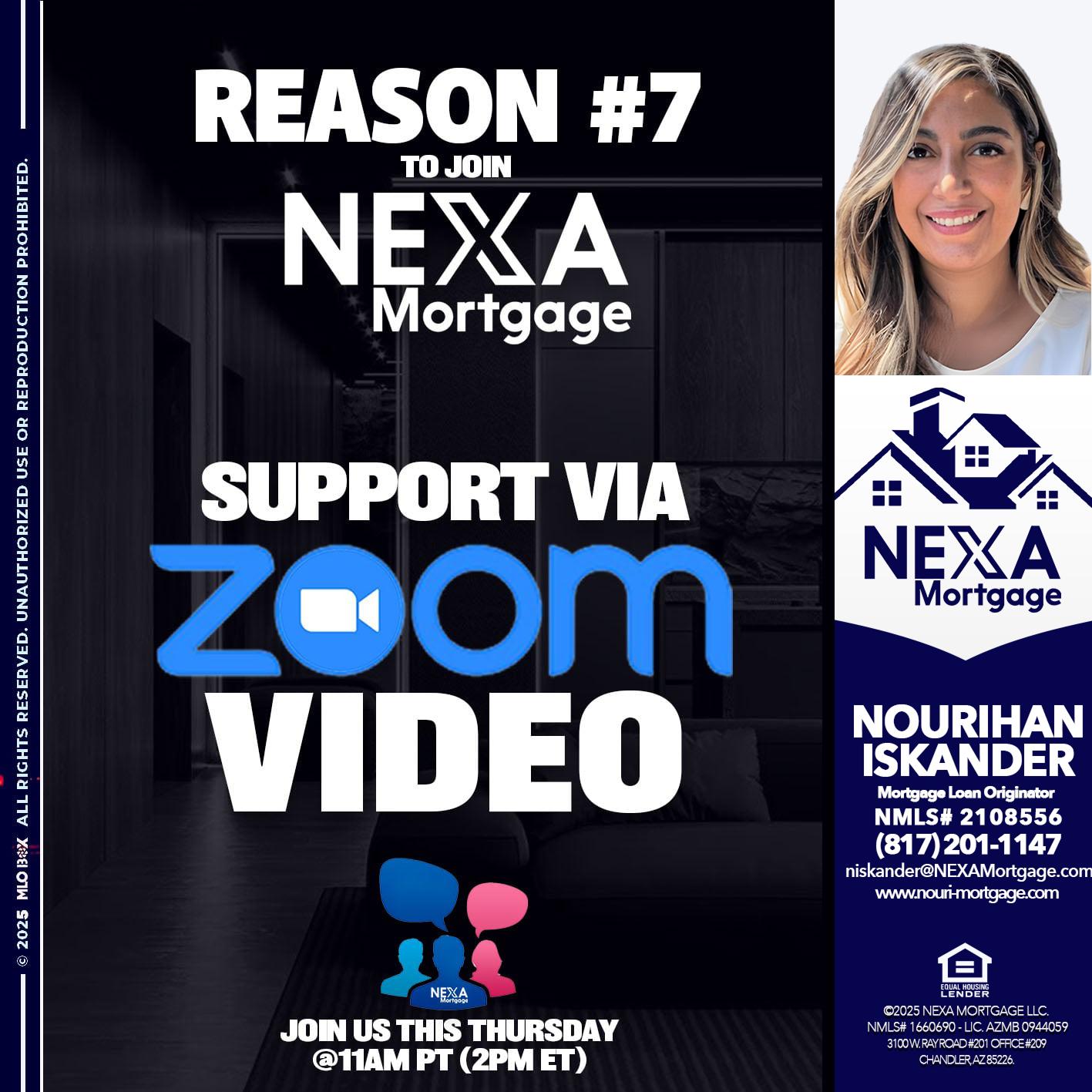 REASON 7 - Nourihan Iskander -Mortgage Loan Originator