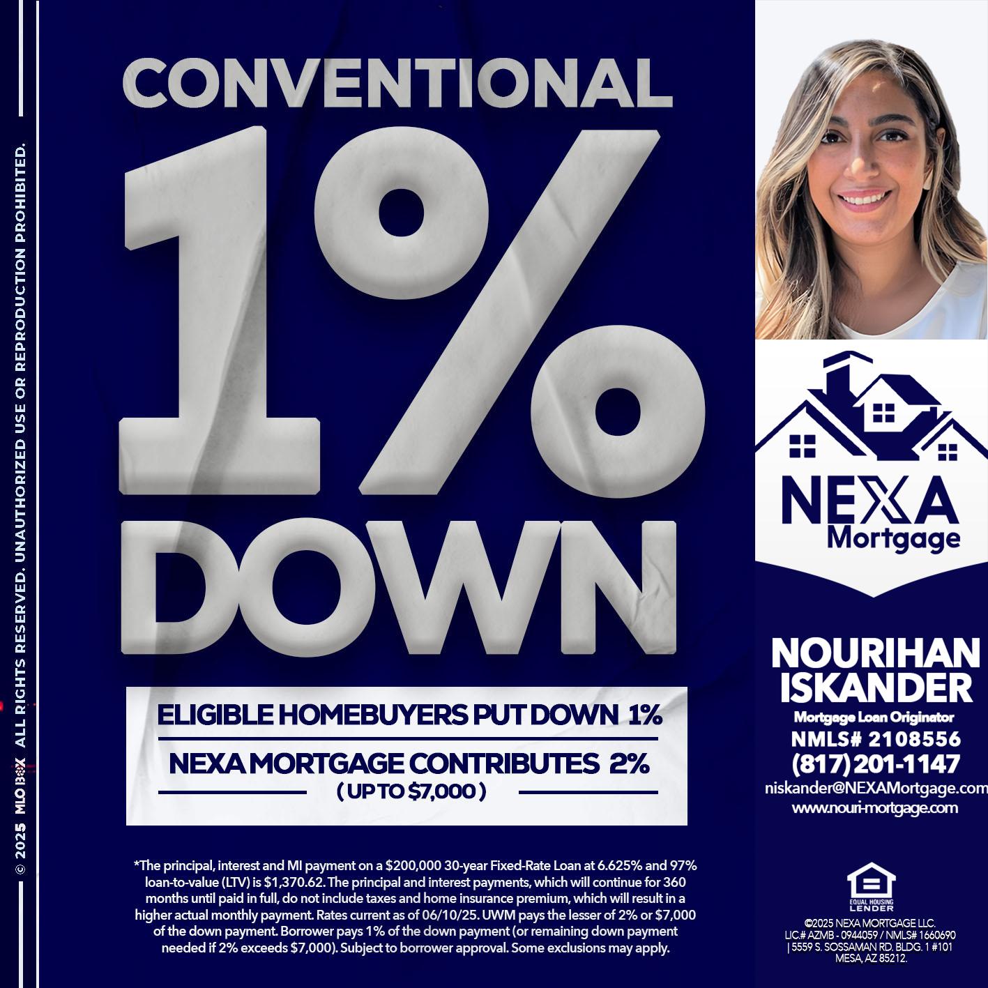 CONVENTIONAL - Nourihan Iskander -Mortgage Loan Originator
