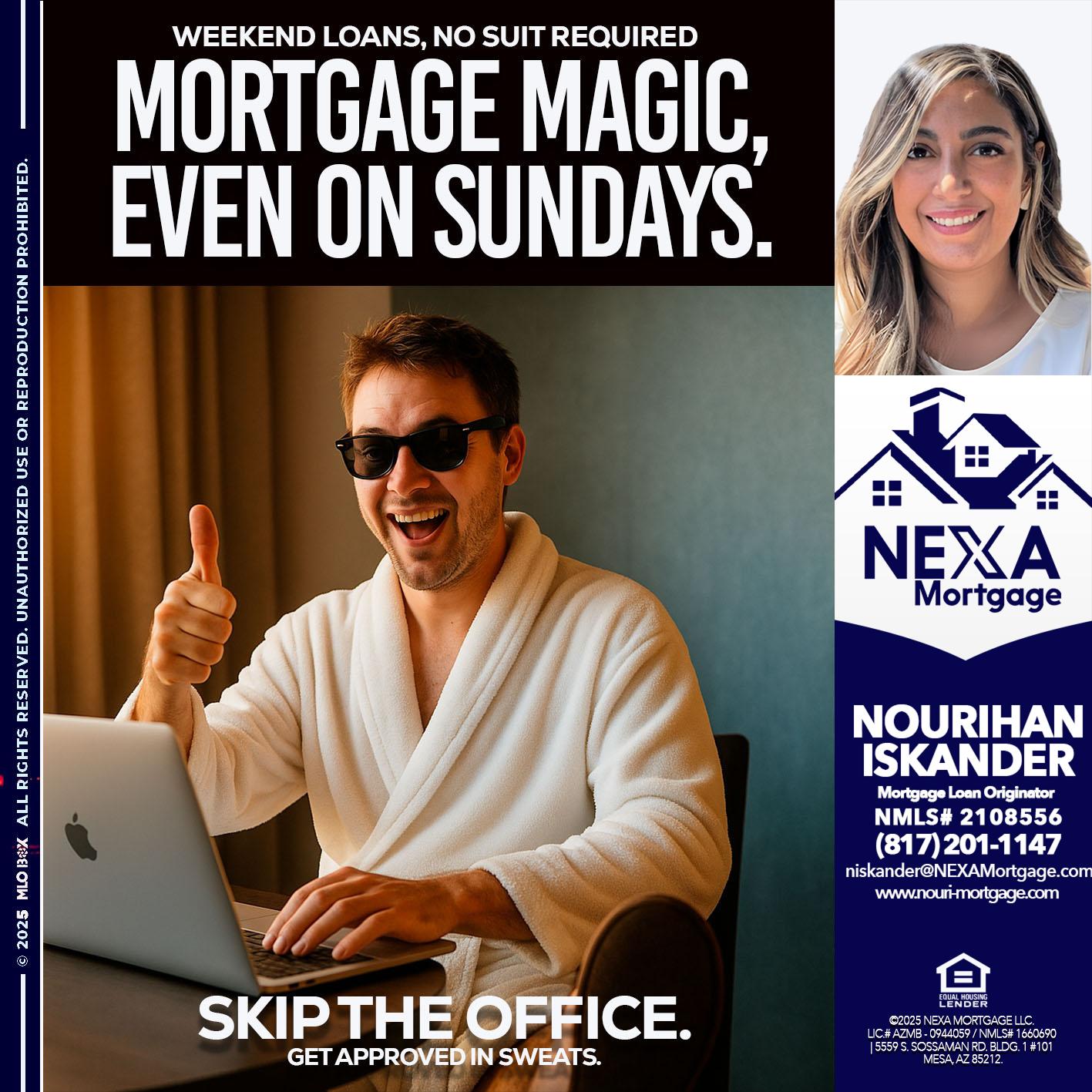 MORTGAGE MAGICS - Nourihan Iskander -Mortgage Loan Originator